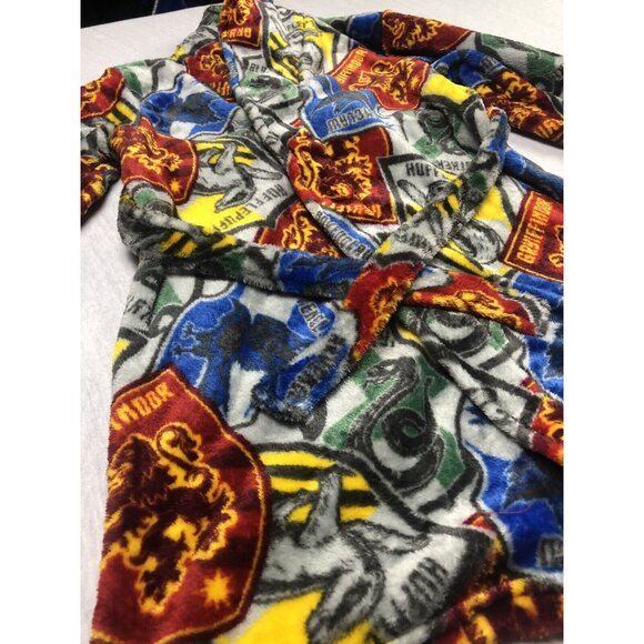 Kids Harry Potter Robe Pajama Unisex Movie Magic Tie Multicolor New With Tags - Picture 3 of 11
